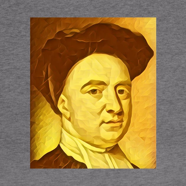 George Berkeley Golden Portrait | George Berkeley Artwork 8 by JustLit